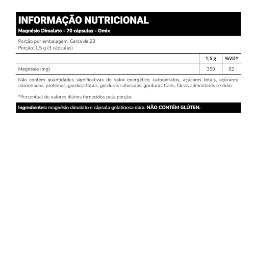 Magnésio Dimalato Omix 70cáps