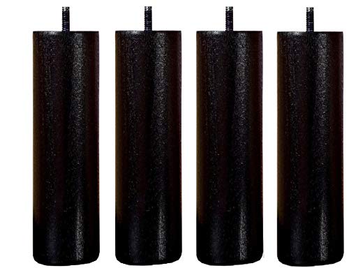 Wood Select Lot 4 Pieds de 35 cm Noir Tige M8 Standard pour Cadre Bois Cover