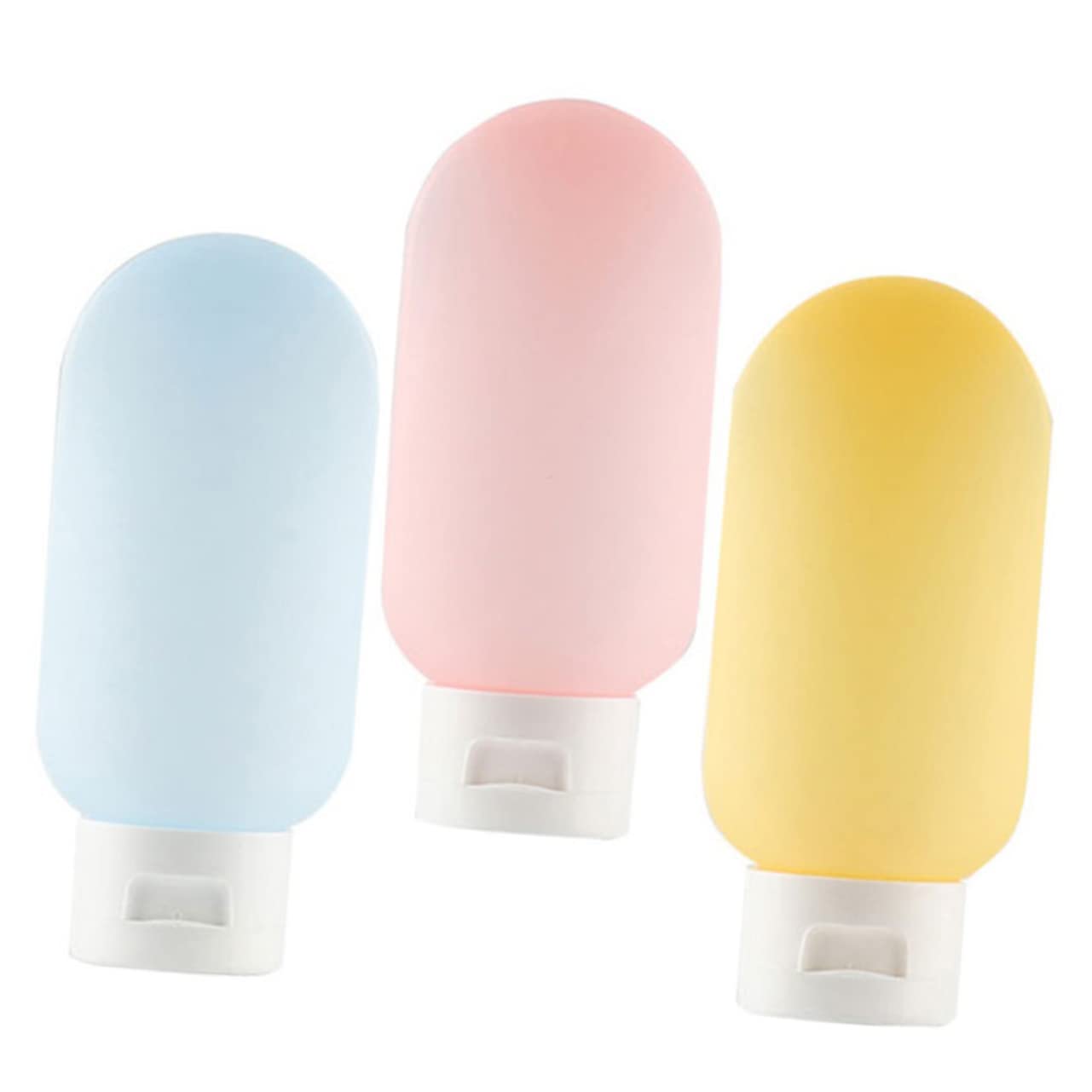 minkissy 12piezas Botellas De Viaje Para Cosméticos Contenedores Transparentes Squeeze Para Lociones y Champús Prácticos y Livianos Para Almacenamiento De Maquillaje y Cuidado Personal