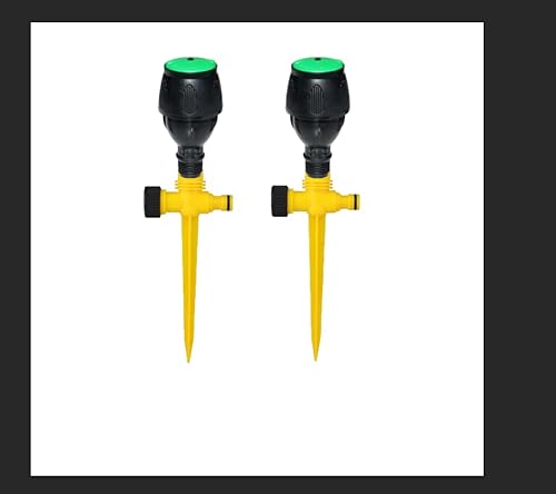 Kkinyas 360° Rotating Automatic Irrigation System, Garden Sprinkler, Multifunctional Adjustable Garden Sprinkler For Outdoor Grass Garden Patio Lawn - 2Pcs (Green) #TOP4