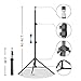 FUDESY Backdrop Stand 7x10Ft Adjustable Photography Background Support System Kit for Photo Video Studio with Carry Bag,Spring Clamps