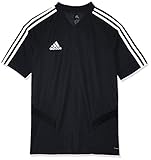 Adidas logo on the front Adidas TIRO19 TR JSYY T-Shirt, Unisex niños, Black/White, 128 (7/8 años)