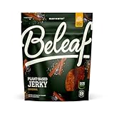 Beleaf Original Plant-Based Jerky: High-Protein Snack – Healthy and Flavorful Vegan Jerky for On-The-Go...