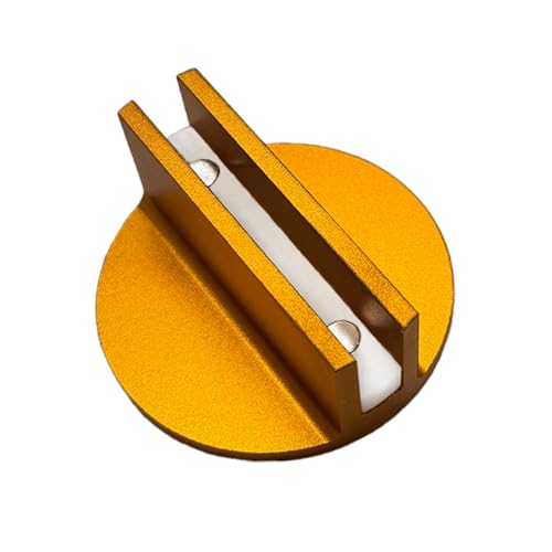 Jack Pad Suitable for Universal Vehicles 0.4" Slotted Aluminum Groove Frame Guide Rail Adapter(Orange)