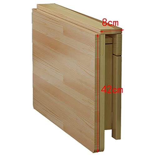 Escritorio abatible de madera maciza con diseño flotante elegante 3
