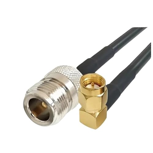 RG58 �P�[�u�� N ���X - RP/SMA �I�X ���X �A�_�v�^ WI/*FI an*/�e�i�����R�[�h RG-58U 50 �I�[�� R*/F �����s�O�e�[�� �P�[�u��(NF-SMAMW,0.5m)