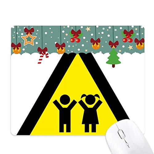 Tapis de souris Triangle enfants - Évitez la fatigue du poignet grâce au motif jaune noir