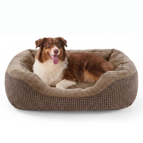 Image of INVENHO Large Dog Beds Large Sized Dog, Washable Orthopedic Warming Soft Sleeping Durable with Anti-Slip Bottom