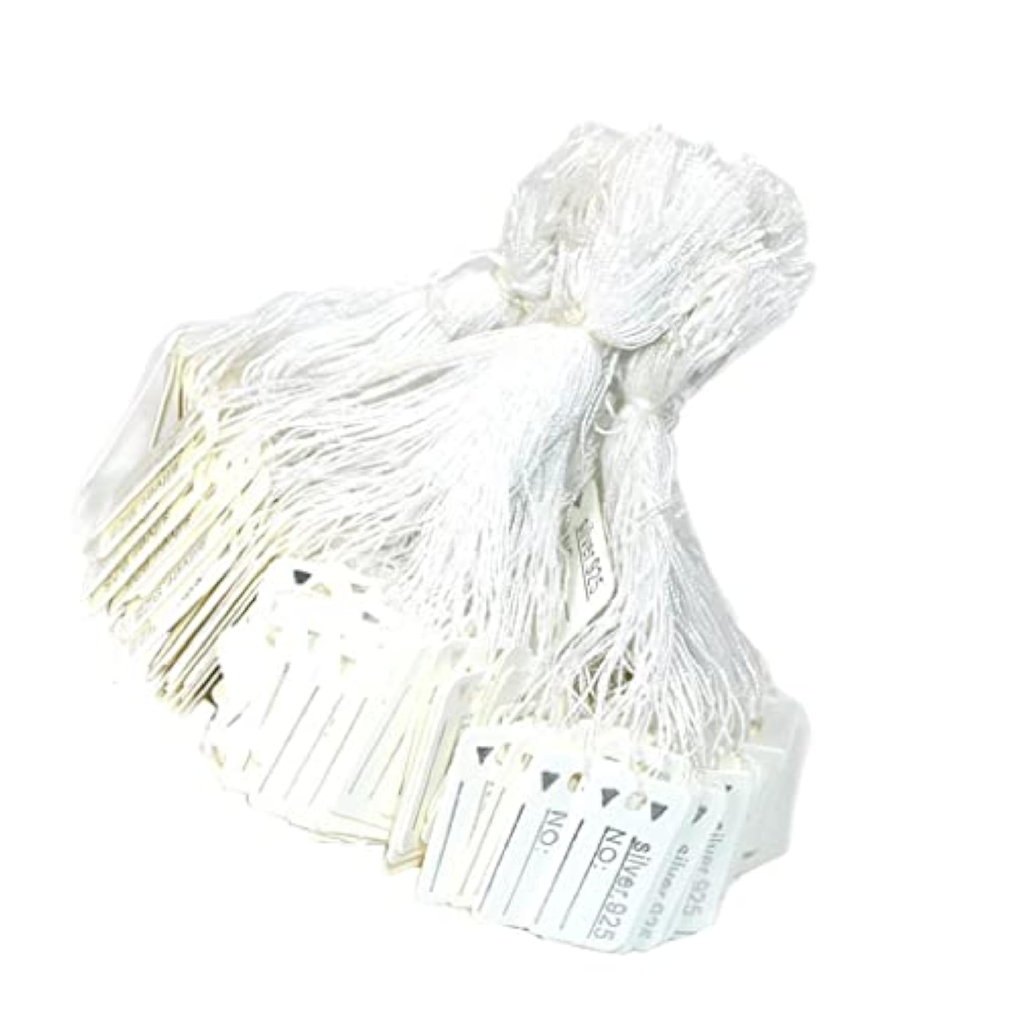 500pcs Price Tag Jewelry Display with String Hanging