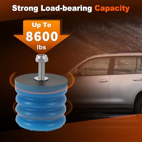 ACROPIX Pair SSF60440 Rubber Bushing Suspension Kit for Toyota Tacoma 2016-2021 for Toyota Tundra 2000-2021 Car Rear Suspension Rubber Helper Springs Kit Axle Bump Stop Durable SES Set by ACROPIX - Used condition - Image 3