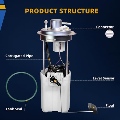 DWVO Fuel Pump Compatible with 2004-2006 Chevy Silverado GMC Sierra 1500 2500 2007 Classic with 78.0" Bed Length by DWVO - Image 2