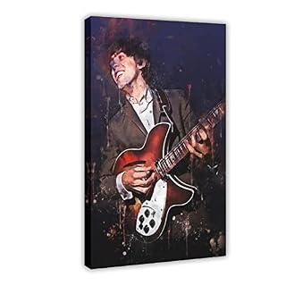 Empire Poster sur toile Motif guitariste légendaire George Harison The Beatles Décoration de chambre à coucher Paysage… - Les Beatles, Paul McCartney, John Lennon, RIngo Starr, George Harrison