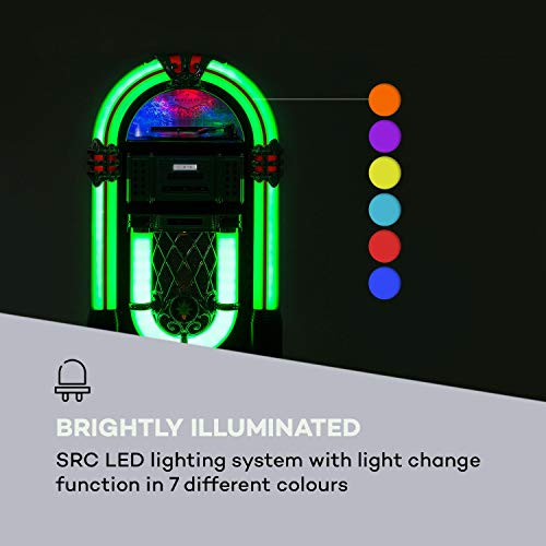 Auna Graceland DAB Jukebox mit Bluetooth und Plattenspieler