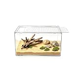 Reptile Growth Small Reptile Terrarium,Tarantula Enclosure with Magnetic Button, 8'x 6' x4' Lizard Enclosure,Reptile Breeding Tank,Spider Starter Cage,Frog Container.