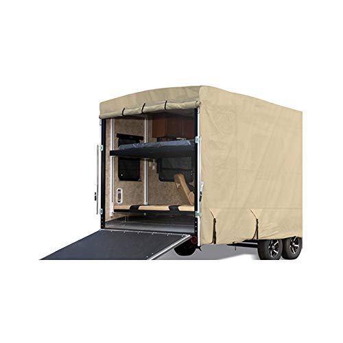 Eevelle Goldline Fifth 5Th Wheel Trailer Cover - Rv Cover - Waterproof, Heavy Duty, Uv Protection, Anti Rot - Tan - Gray #TOP2