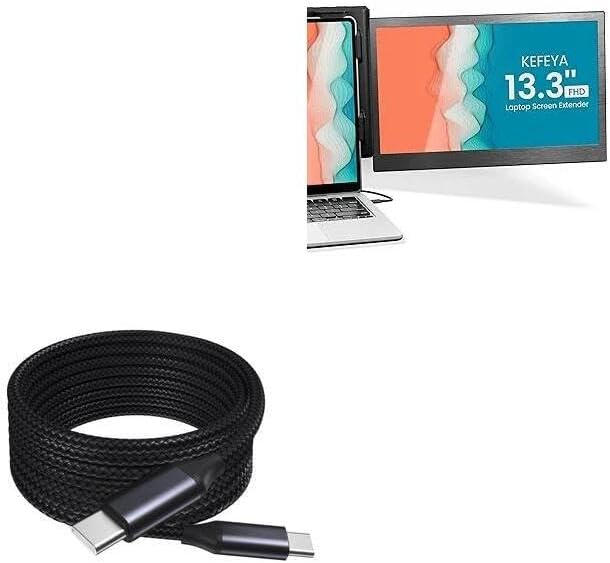 Cable USB-C a USB-C de 10 pies para monitor portátil