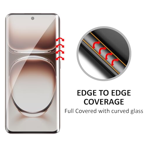 Image of AIBEX UV Curved Tempered Glass for Oppo F29 Pro 5G / Oppo Reno 12 Pro| Full Screen Edge-to-Edge Protection | UV Glue & UV Light Included | 9H Hardness | Anti-Bubble | Scratch Resistant | HD Clarity