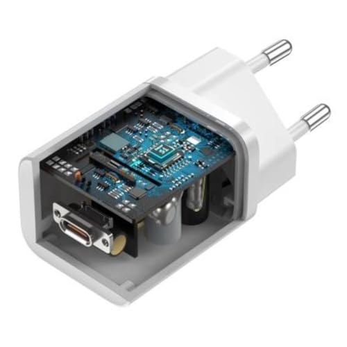 Image of Baseus Super Si Quick Charger 25W - USB-C Fast Charging Adapter (1C) with EU Plug - White
