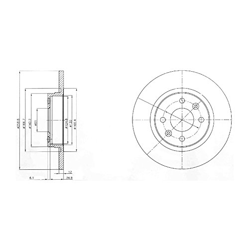 Delphi BG4045 Freno A Disco - 2
