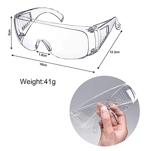 BNFGD 3Pcs Safety Glasses,Clear Goggles,Eyewear Protective Goggles Glasses Anti Splash Scratch,Dust Proof for Eye Full Protection Construction Laboratory Outdoor Glasses - Image 2