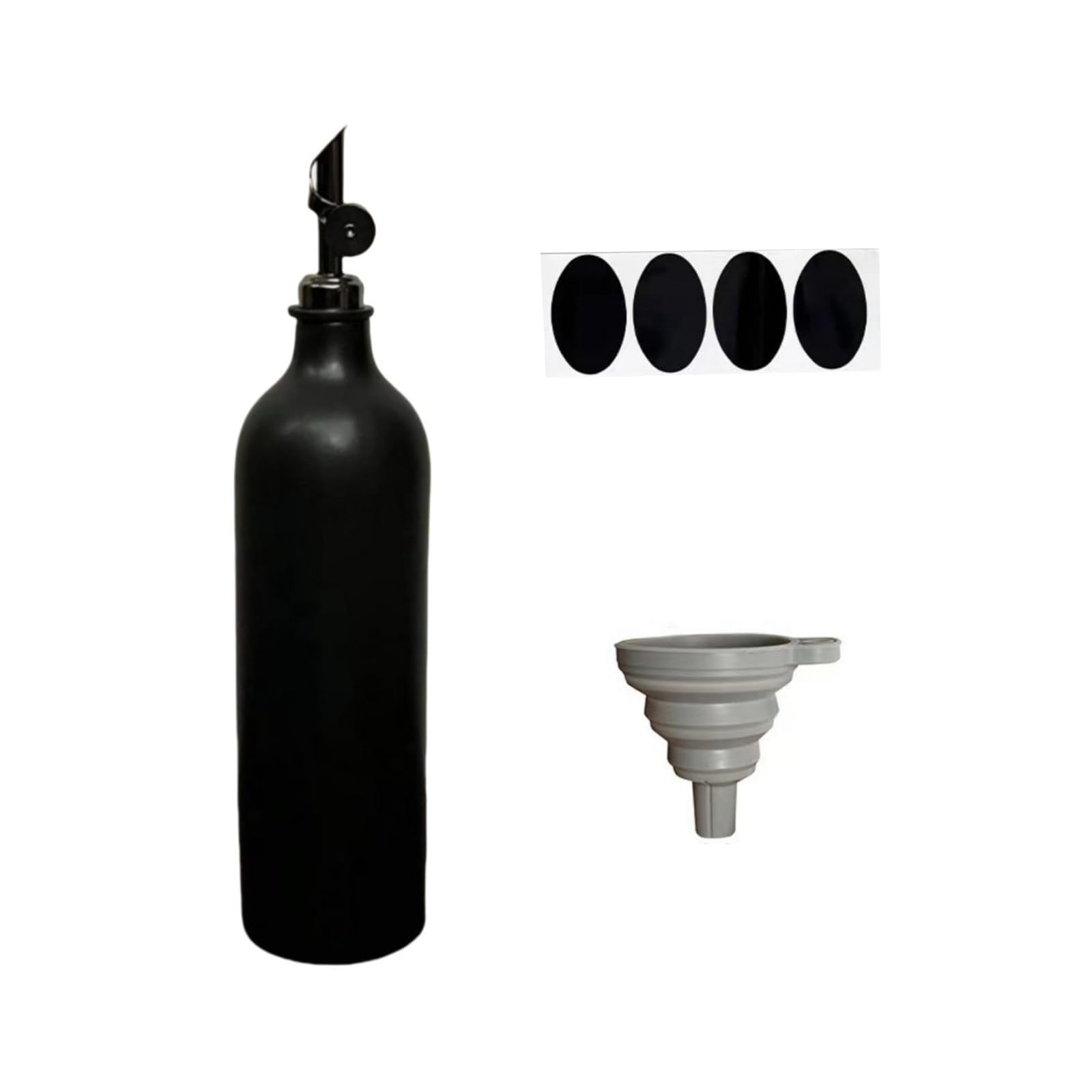ZEPFJHE Smart Sealing Ceramic Oil Dispenser for Cooking and Salad Dressing Smooth Pouring Easy Handling Smooth Pour Oil Bottle
