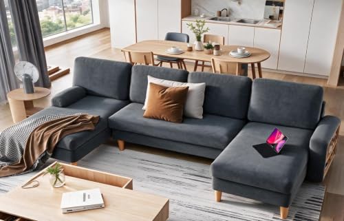YITAHOME 109"Sectional Couches for Living Room,U Shaped Couch w/4 Seat Sofa