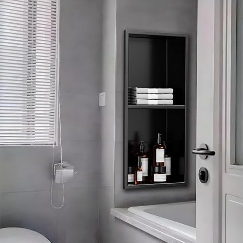 Étagère de douche en acier inoxydable suspendue sans perçage pour salle de bain