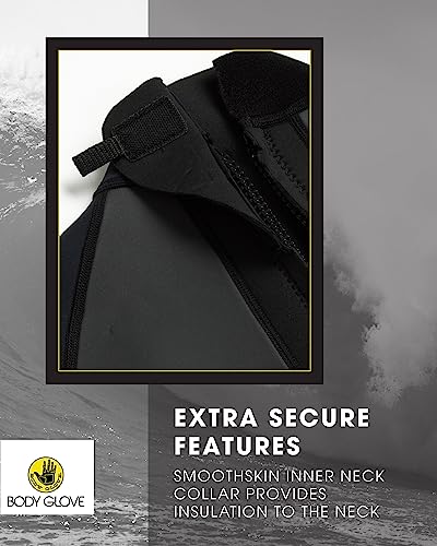 Body Glove Men's Wetsuit - Upf 50+ 3/2 Mm Neoprene Back Zip Fullsuit (S-Xxl), Size Medium, Black #TOP4