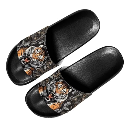 Image of Footwear for Mens Open Toe Athletic Sandals Anti-Slip Sole Slide Sandals Pillow House Flat Shoes Comfortable Slip On Slippers for Indoor & Outdoor