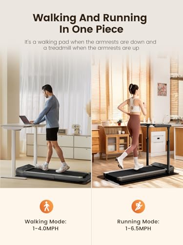 Image of WALKINGPAD Folding Treadmill, 2 in 1 Walking Pad with Handle Bar