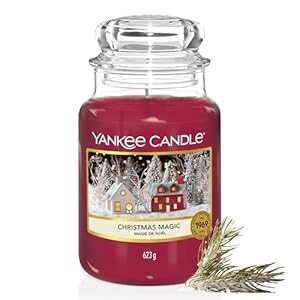 Yankee Candle Vela aromática | Christmas Magic vela en tarro grande | Velas de larga duración: hasta 150 h | Regalos perfectos para mujeres