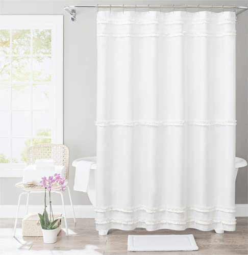 34 Shower Curtains for White Bathrooms to Sprinkle Color