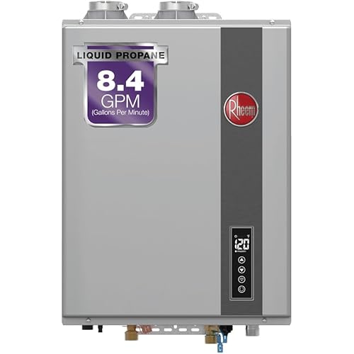 Rheem RTGH-84DVLP-3 RTGH Series 8.4 GPM Indoor Liquid Propane Tankless Water Heater
