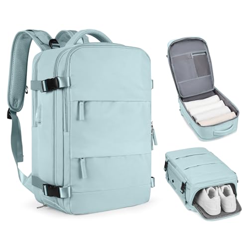 Image of coofay Large Personal Item Travel Backpack For Women Men Airline Approved Carry On Backpack Flight Approved Waterproof Sports Luggage Backpack Casual Daypack Small Hiking Backpack
