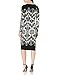 Maggy London Women's Printed Matte Jersey Long-Sleeve Sheath Dress