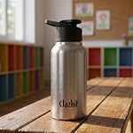 Clazkit Sporty Stainless Steel Water Bottle 500ml Set of 1 |ISI Certified| Leakproof, Rust-Free, BPA-Free, Durable for College, Fridge, Sports, Gym, Yoga & Office