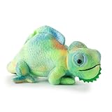 The Petting Zoo Chameleon Stuffed Animal Plushie, Gifts for Kids, Wild Onez Reptile Animals, Chameleon Plush Toy 10 Inches