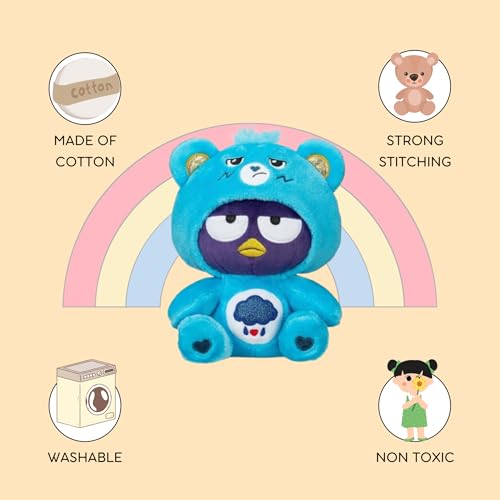 Image of Flufies Plush with Free Squishy - Soft Toys for New Born Baby and Baby Boy - Soft Toy for Home Decor (Maru Bear as Grumpy Bear)