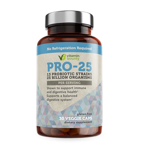 Vitamin Bounty - Pro 25 Probiotic - 13 Probiotic Strains, 25 Billion Organisms Per Serving