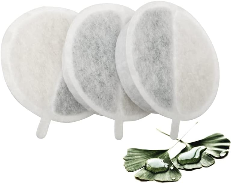 Nugget Drinking Fountain Replacement Filters (3 Pack) | Activated Charcoal and Ion Exchange Resin for Water Filtration