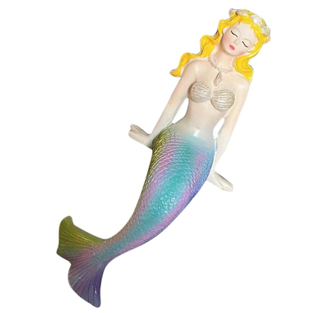 Amazon.co.jp: DECHOUS 樹脂 座る 人魚 フィギュア - プリンセス 人魚