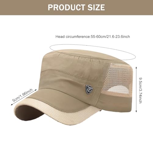 Image of Gustave Men's Summer Sun Cap Quick Dry Mesh Outdoor Hat