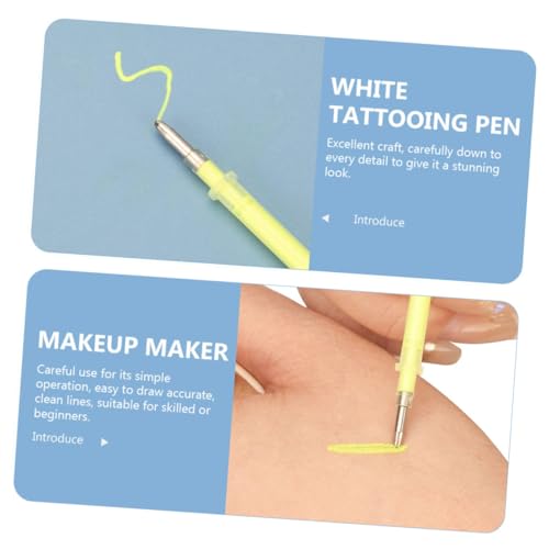 3 piezas de lápiz para mapeo de cejas precisión salón miniatura 4