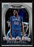 2024-25 Bowman University Chrome Boundless Potential #BP-8 Flory Bidunga Kansas Jayhawks Official College Basketball Card in Raw (NM or Better) Condition