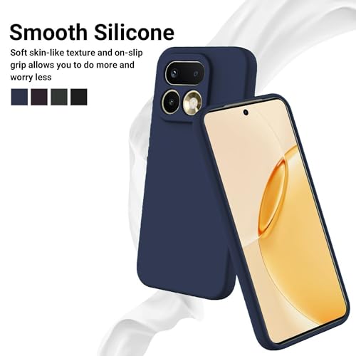 Image of FIRST MART Matte Silicone Back Cover for Realme 16 Pro - Blue