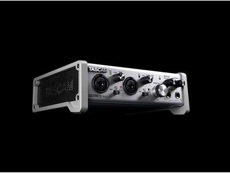 Tascam SERIES 102i 10 IN/2 OUT USB Audio Interface with MIDI, DAW Recording Software for Songwriting, Podcasting, Recording,Silver