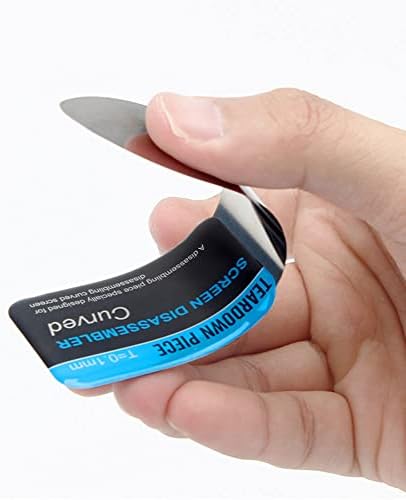 2 Pcs Curved Screen Spudger Ultra Thin Professional Opening Tool Flexible Stainless Steel Pry Blade for Mobile Phone Repair
