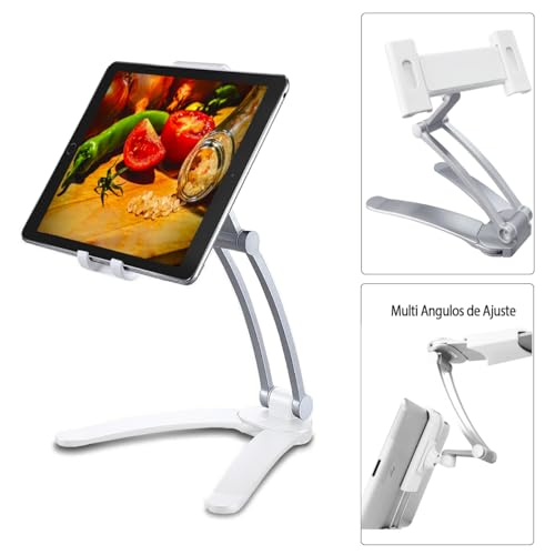 Suporte para Tablet Ipad e Galaxy Tab Mesa e Parede Universal 360º (Branco)