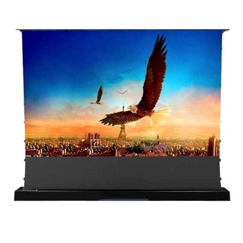 VNSMM smart home 72-120 Inch Motorized Electric Tab Tension Floor Rising Anti-light Projector Screen For UST Laser 4k Projector Projection Screens(72 inch)