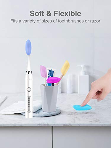 image for Luxtude Toothbrush Cover 12 PCS,Ultra Small & Hygienic Toothbrush Trav